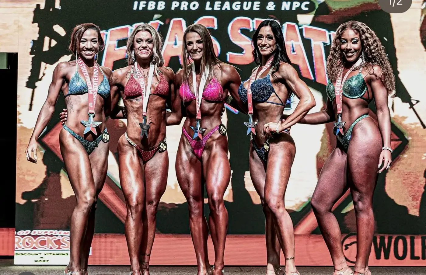 Team Kush lineup at IFBB Pro League Texas State